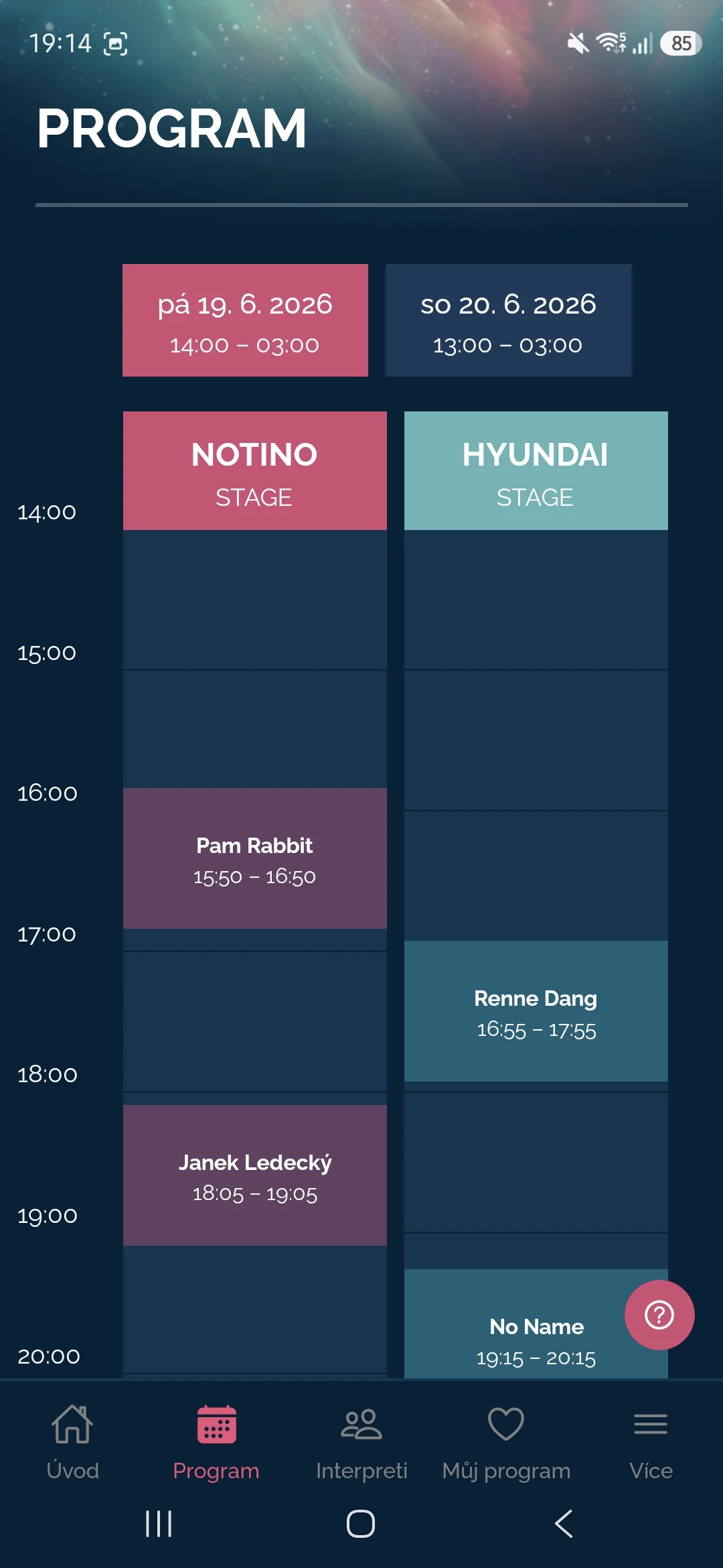 Program festivalu