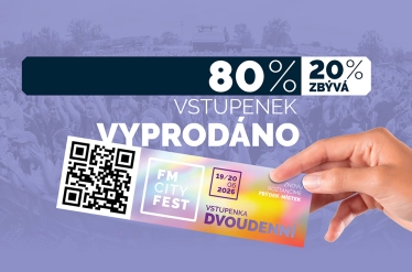 POSLEDNÍCH 20 % VSTUPENEK V PRODEJI